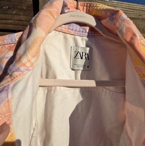 Zara Vibrant Pink and Yellow Dress